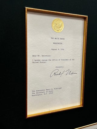 Richard Nixon Signed Resignation