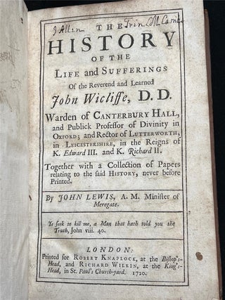 History of the Life and Sufferings of John Wicliffe