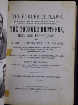 Border Outlaws Younger Brothers Jesse and Frank James
