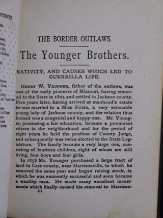Border Outlaws Younger Brothers Jesse and Frank James