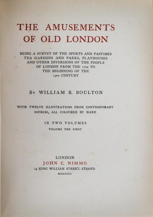 The Amusements of Old London