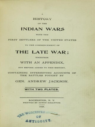 A History of the Indian Wars