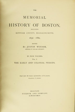 The Memorial History of Boston