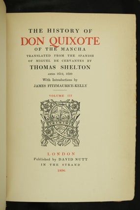 The History of Don Quixote of the Mancha