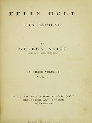 Felix Holt the Radical