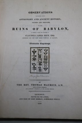 Astronomy and Ancient History of the Ruins of Babylon