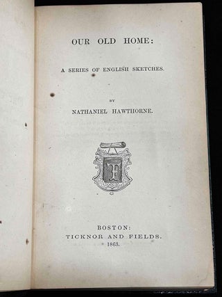 Our Old Home: A Series of English Sketches