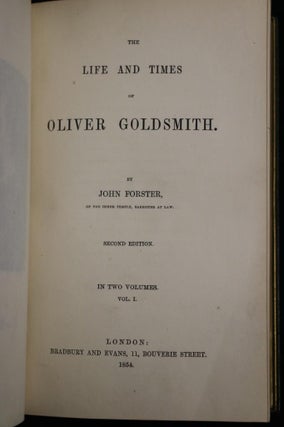 Life and Times of Oliver Goldsmith