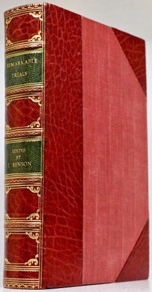 Item #2218 The Book of Remarkable Trials and Notorious Characters. Captain L. Benson