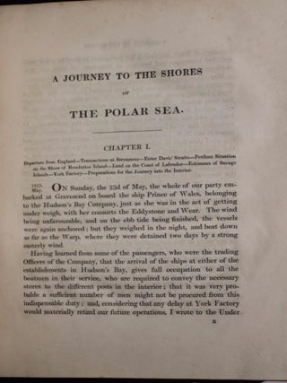 Narrative of a Journey to the Shores of the Polar Sea