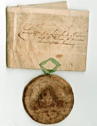 Mohawk Indian Land Purchase Signed by New York Governor George Clinton