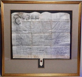 Item #278 RARE 1682 Colonial William Penn Signed Document