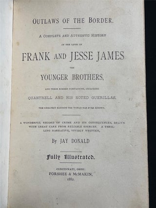 Outlaws of the Border Frank and Jesse James