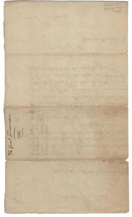John Hancock Docketed Letter to General Freeman Regarding Prisoners