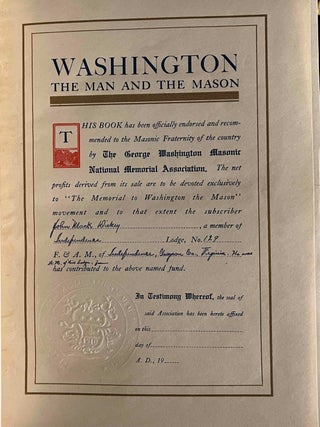 Washington the Man and the Mason