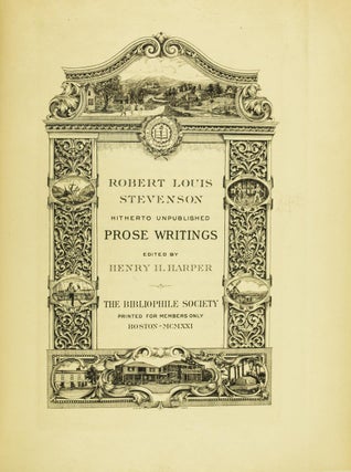 Prose Writings of Robert Louis Stevenson