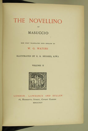 The Novellino of Masuccio