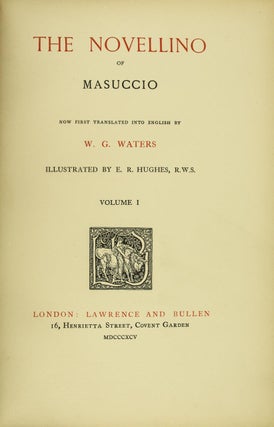 The Novellino of Masuccio