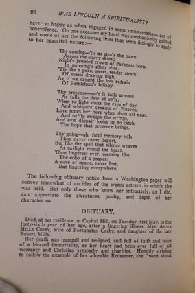 Was Abraham Lincoln a Spiritualist?
