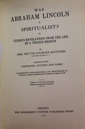 Was Abraham Lincoln a Spiritualist?