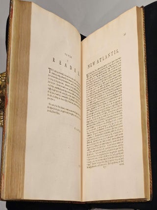 1765 Works of Francis Bacon Fine Leather Bindings Quarto 12" Tall Scarce Edition