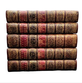 1765 Works of Francis Bacon Fine Leather Bindings Quarto 12" Tall Scarce Edition