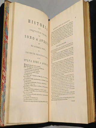 1765 Works of Francis Bacon Fine Leather Bindings Quarto 12" Tall Scarce Edition