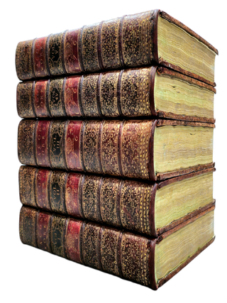 1765 Works of Francis Bacon Fine Leather Bindings Quarto 12" Tall Scarce Edition