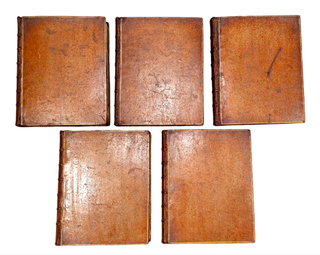 1765 Works of Francis Bacon Fine Leather Bindings Quarto 12" Tall Scarce Edition