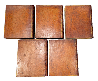 1765 Works of Francis Bacon Fine Leather Bindings Quarto 12" Tall Scarce Edition