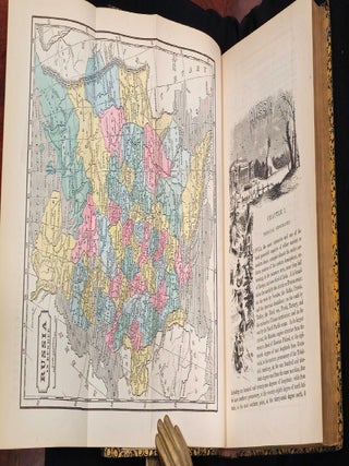 1855 Illustrated Description of the Russian Empire Full Leather by Robert Sears