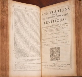 1639 Henry Ainsworth Annotations Spurgeon Recommended Folio 13.5" Tall Scarce