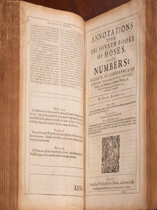 1639 Henry Ainsworth Annotations Spurgeon Recommended Folio 13.5" Tall Scarce