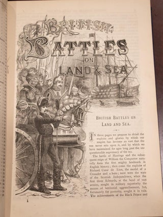 1891 British Battles On Land & Sea Knights Templar American Revolution Fine Rare