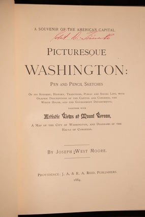 1884 Picturesque Washington First Edition Fine Binding Illustrated
