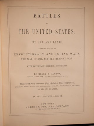 1858 Battles of the United States by Sea & Land American Revolution Indian Wars