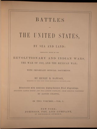 1858 Battles of the United States by Sea & Land American Revolution Indian Wars