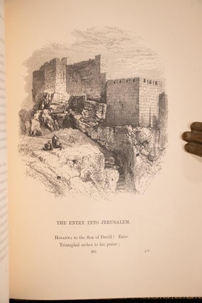 c.1870 Lays of the Holy Land Jerusalem Israel Fine Leather Binding Rare