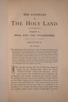 1875 Pathways of the Holy Land Jerusalem Israel Jesus God Fine Leather Binding