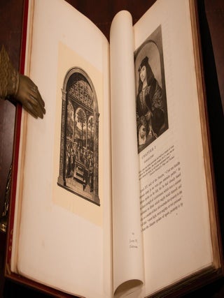 1902 The Stuarts Fine Leather Folio Bindings 15" Tall Limited Signed by Author
