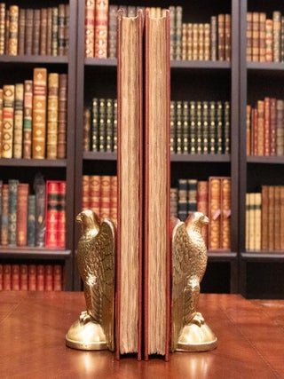 1902 The Stuarts Fine Leather Folio Bindings 15" Tall Limited Signed by Author