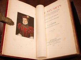 1902 The Stuarts Fine Leather Folio Bindings 15" Tall Limited Signed by Author