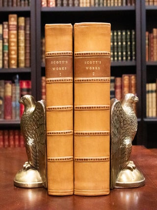 Item #529 1805-1811 Works of Walter Scott 5 Titles Bound in 2 Volumes all 1st Edition. Walter Scott