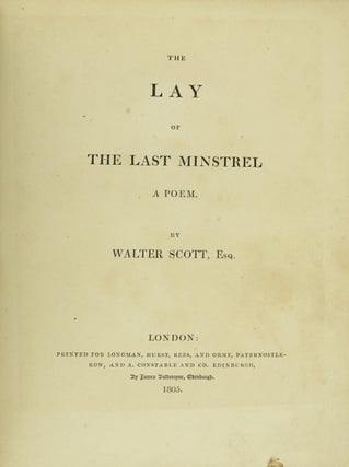 1805-1811 Works of Walter Scott 5 Titles Bound in 2 Volumes all 1st Edition