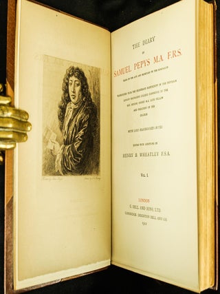 1912 The Diary of Samuel Pepys-10 Vols-Fold Outs Leather Bound by Bickers & Son