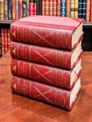 Item #545 1895 Don Quixote of La Mancha Fine Leather Bindings Bound by Morrell Rare. Miguel De...