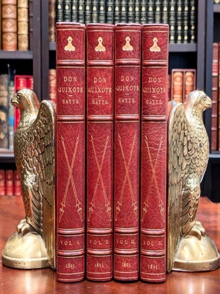 1895 Don Quixote of La Mancha Fine Leather Bindings Bound by Morrell Rare