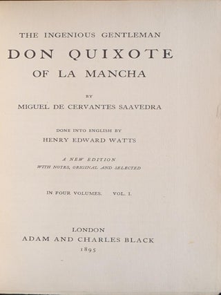 1895 Don Quixote of La Mancha Fine Leather Bindings Bound by Morrell Rare