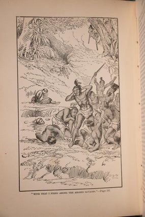 1880 Robinson Crusoe by Daniel Defoe Fine Binding Illustrated Color Plates Rare