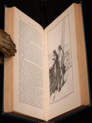 1880 Robinson Crusoe by Daniel Defoe Fine Binding Illustrated Color Plates Rare